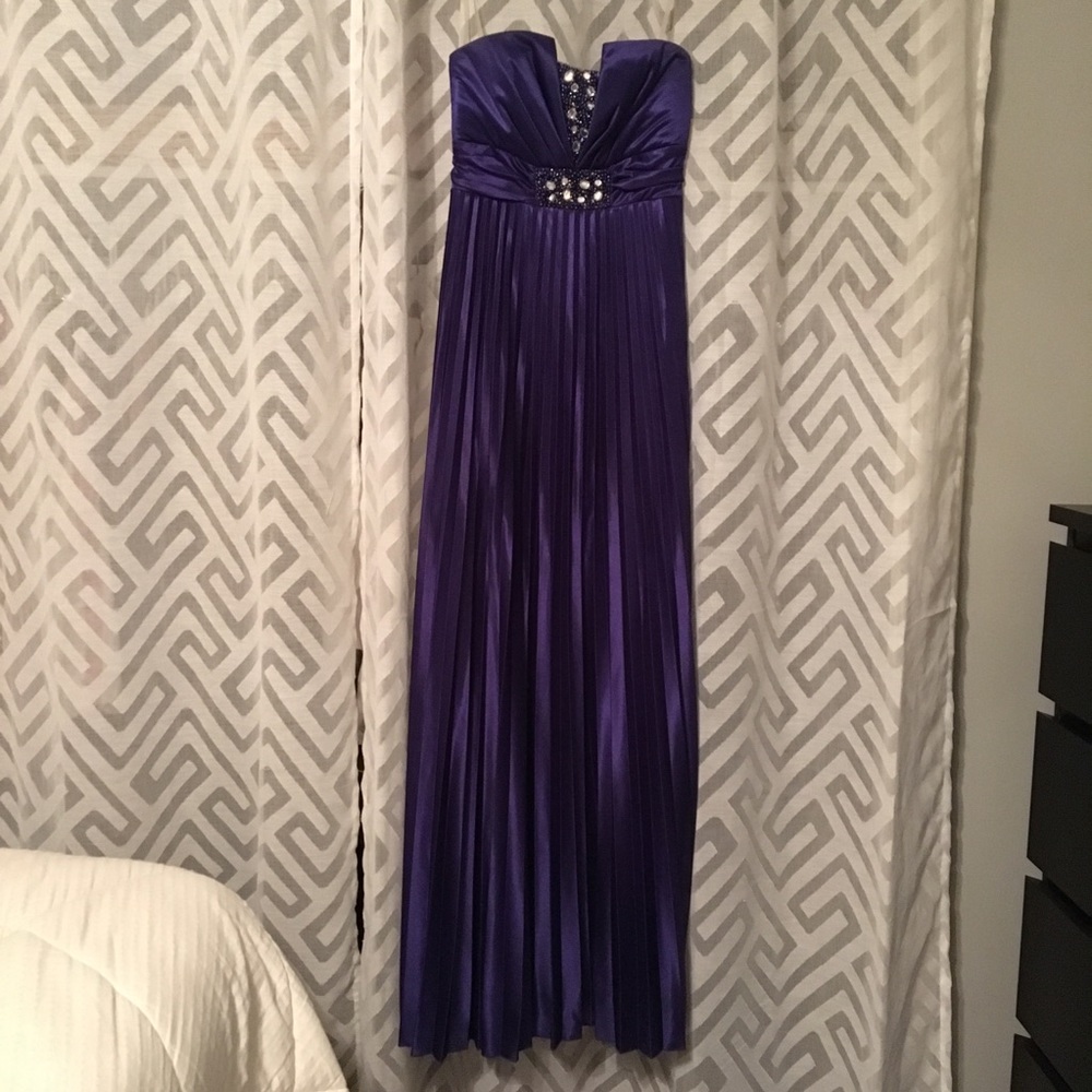 Satin prom dress